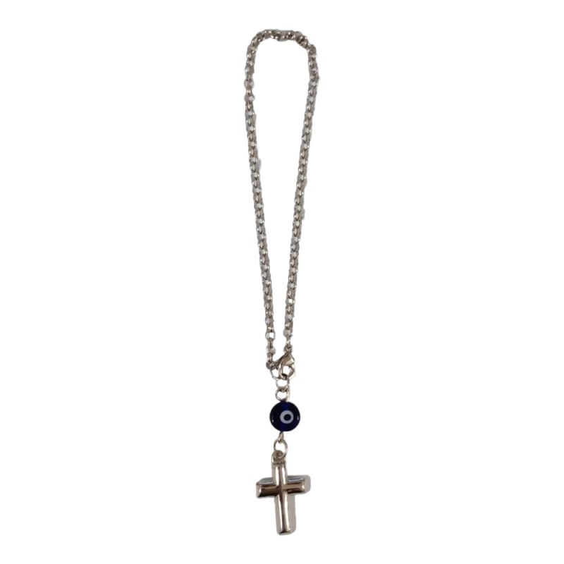 BD JEWELERY Γούρι Φυλαχτο Αυτοκινήτου ατσαλι με σταυρο GT-2074 - KalliopiSilver BD JEWELERY Γούρι Φυλαχτο Αυτοκινήτου ατσαλι με σταυρο GT-2074 - KalliopiSilver