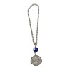 BD JEWELERY Γούρι Φυλαχτο Αυτοκινήτου ατσαλι στρογγυλο "Ιησούς Χριστός Νικά" με Μάτι GT-2100