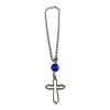 BD JEWELERY Γούρι Φυλαχτο Αυτοκινήτου ατσαλι σταυρος με Μάτι GT-2103