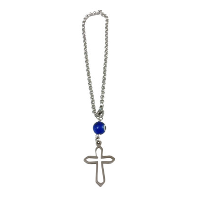 BD JEWELERY Γούρι Φυλαχτο Αυτοκινήτου ατσαλι σταυρος με Μάτι GT-2103 - KalliopiSilver BD JEWELERY Γούρι Φυλαχτο Αυτοκινήτου ατσαλι σταυρος με Μάτι GT-2103 - KalliopiSilver