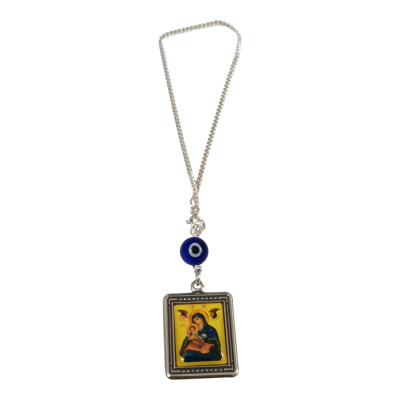 BD JEWELERY Γούρι Φυλαχτο Αυτοκινήτου ασημενιο 925 διπλης οψης εικονα GT-2106