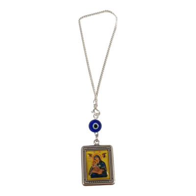BD JEWELERY Γούρι Φυλαχτο Αυτοκινήτου ασημενιο 925 διπλης οψης εικονα GT-2106 - KalliopiSilver