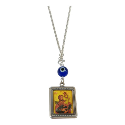 BD JEWELERY Γούρι Φυλαχτο Αυτοκινήτου ασημενιο 925 διπλης οψης εικονα GT-2106 - KalliopiSilver