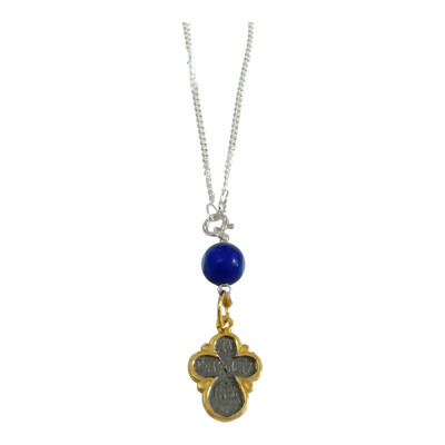 BD JEWELERY Γούρι Φυλαχτο Αυτοκινήτου ασημενιο 925 Σταυρός με Μάτι GT-2114
