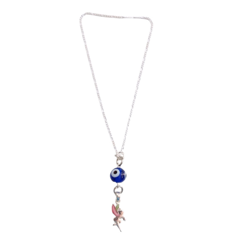 KALLIOPISILVER Γούρι Φυλαχτο Αυτοκινήτου ασημένιο 925 νεραιδα ασημι πρασινη κοκκινη GT-4052 - KalliopiSilver