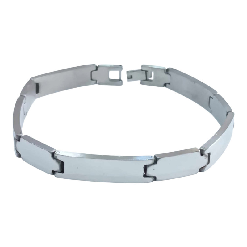 Βραχιόλι ONE Βραχιόλι Stainless Steel χειροπεδα σε ασημι χρωμα HBS740487 - KalliopiSilver