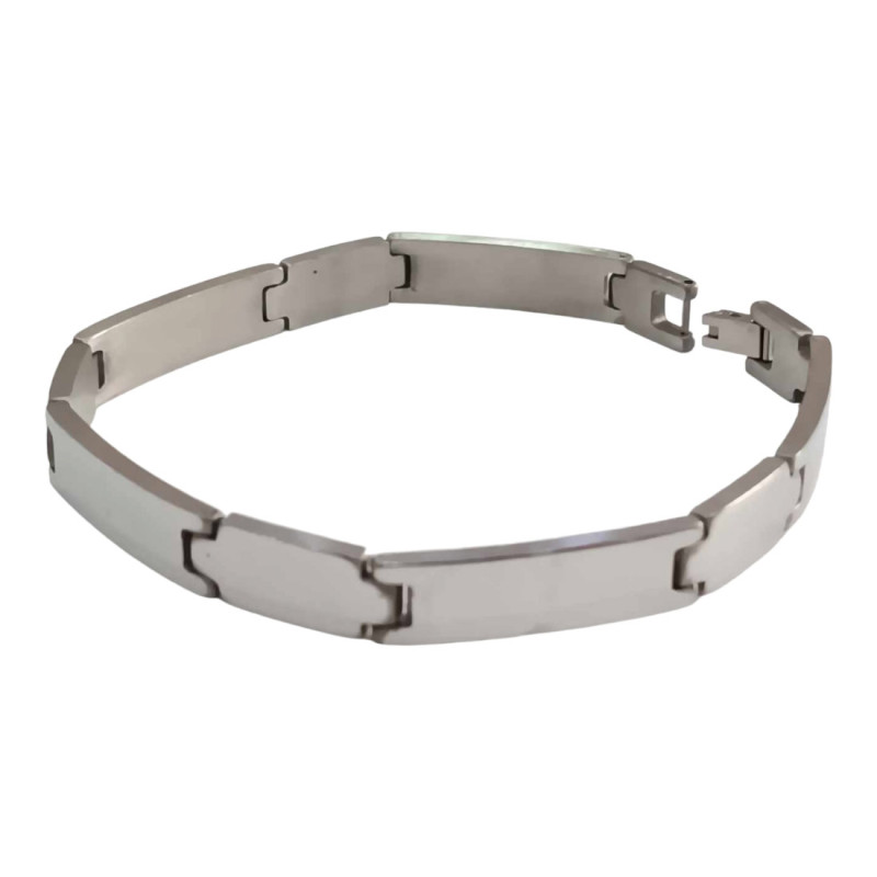 Βραχιόλι ONE Βραχιόλι Stainless Steel χειροπεδα σε ασημι χρωμα HBS740487 - KalliopiSilver