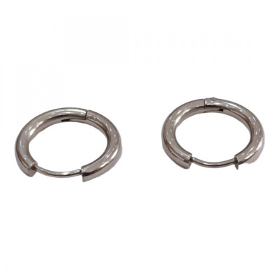 Σκουλαρικια ONE ασημι κρίκος ατσαλι 2.5x12mm HEA-H00115-12