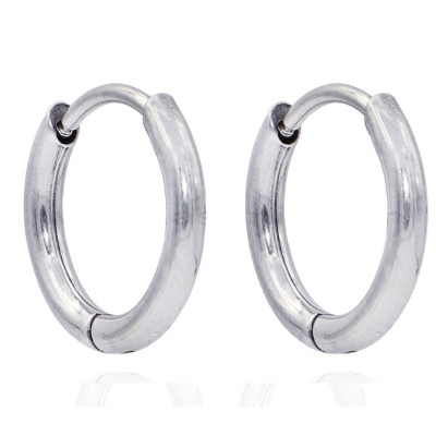 Σκουλαρικια Ασημι λεπτοι κρίκοι ONE 1.6x8mm Surgical Steel 316L  HEA-H00120