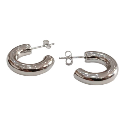Σκουλαρικια ONE ασημι κρίκος 5x20mm Stainless Steel HEA750707