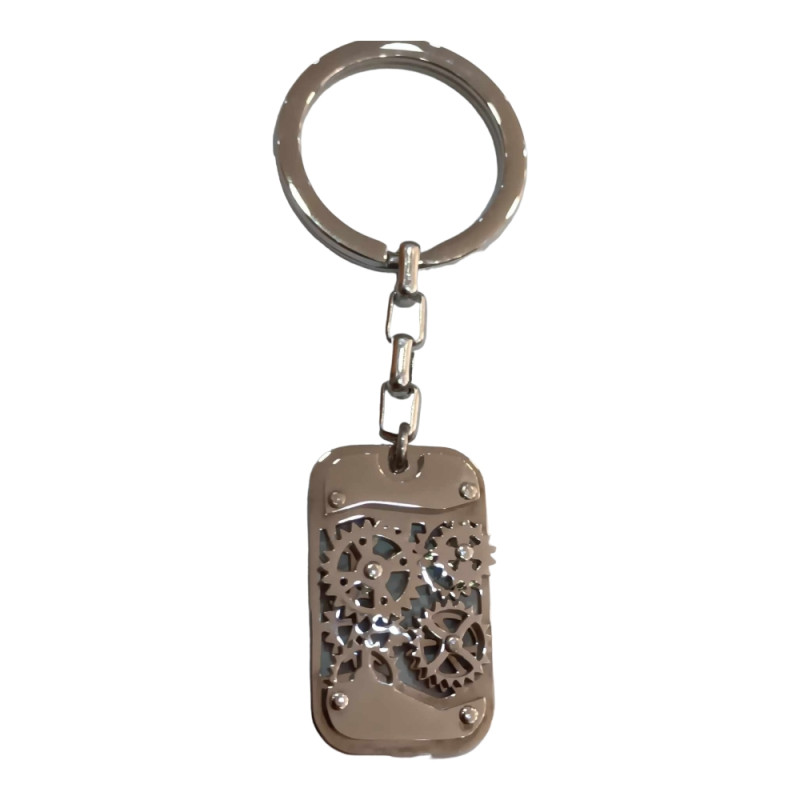 BD JEWELERY Μπρελοκ από ατσαλι γραναζια 10χ3,5cm HKL9032 - KalliopiSilver