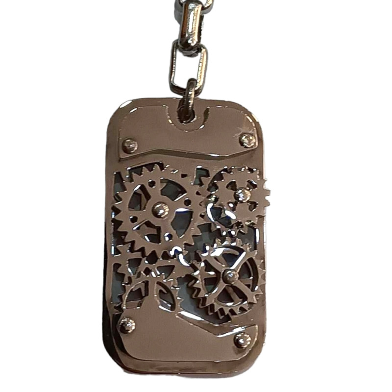 BD JEWELERY Μπρελοκ από ατσαλι γραναζια 10χ3,5cm HKL9032 - KalliopiSilver