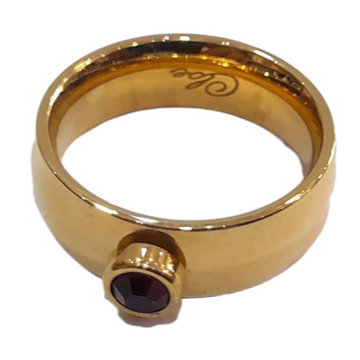 BD JEWELERY Δαχτυλιδι από ανοξειδωτο ατσαλι χρωμα χρυσο HRK-2009