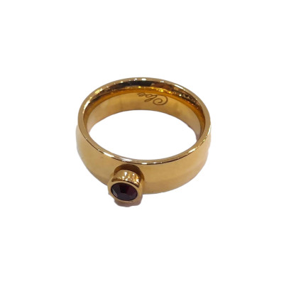 BD JEWELERY Δαχτυλιδι από ανοξειδωτο ατσαλι χρωμα χρυσο HRK-2009