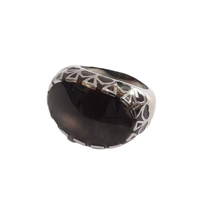 BD JEWELERY Δαχτυλιδι από ανοξειδωτο ατσαλι με μαυρη πετρα HRK-2023 BD JEWELERY Δαχτυλιδι από ανοξειδωτο ατσαλι με μαυρη πετρα HRK-2023