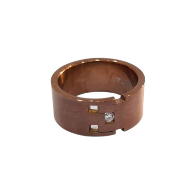 BD JEWELERY Δαχτυλιδι από ανοξειδωτο ατσαλι μπρονζε  HRK-2029