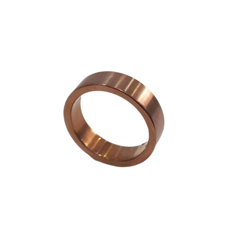 BD JEWELERY Δαχτυλιδι βερα από ανοξειδωτο ατσαλι μπρονζε  HRK-2030 - KalliopiSilver