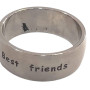 BD JEWELERY Δαχτυλιδι από ανοξειδωτο ατσαλι best friends no 65