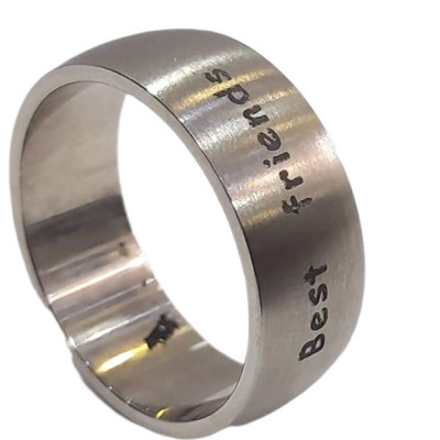 BD JEWELERY Δαχτυλιδι από ανοξειδωτο ατσαλι best friends no 65 BD JEWELERY Δαχτυλιδι από ανοξειδωτο ατσαλι best friends no 65
