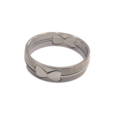 BD JEWELERY Δαχτυλιδι από ανοξειδωτο ατσαλι  HRK-2040
