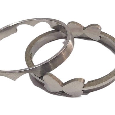 BD JEWELERY Δαχτυλιδι από ανοξειδωτο ατσαλι  HRK-2040