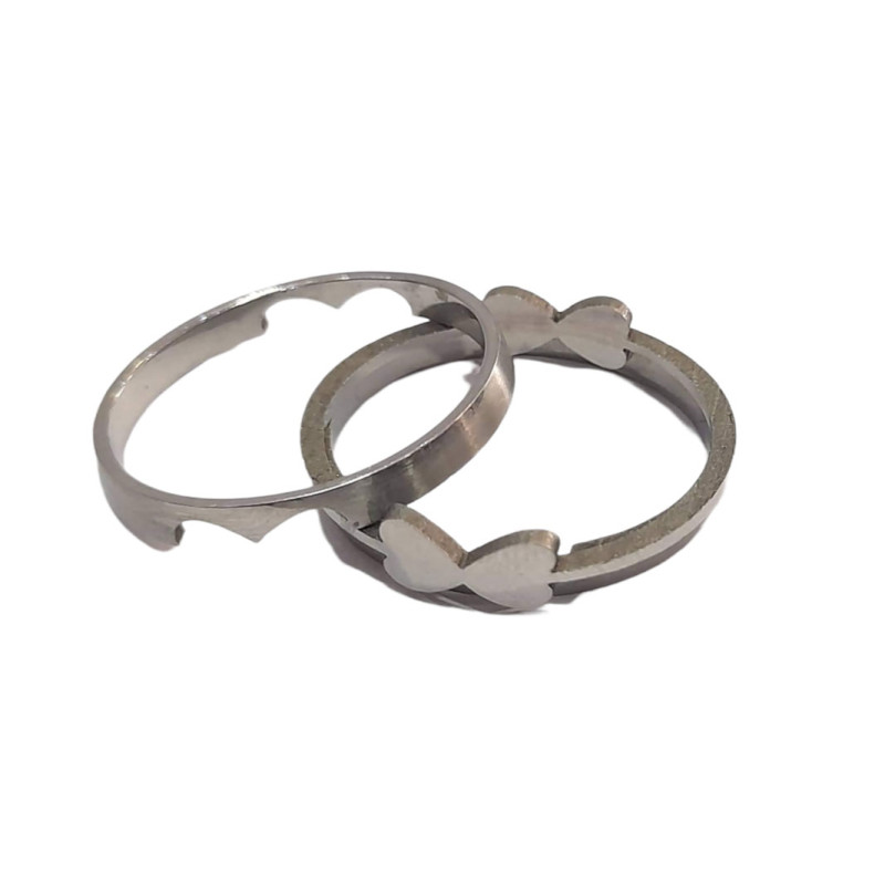 BD JEWELERY Δαχτυλιδι από ανοξειδωτο ατσαλι  HRK-2040 - KalliopiSilver