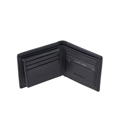 Ανδρικό Δερμάτινο Πορτοφόλι Kevin Jeans Μαύρο KJ-WX32-8806-black Ανδρικό Δερμάτινο Πορτοφόλι Kevin Jeans Μαύρο KJ-WX32-8806-black
