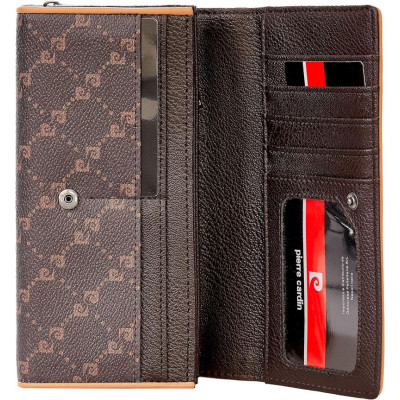 Pierre Cardin Γυναικεια πορτοφολι με logo print σε μπλε χρωμα LADY21-114-blue - KalliopiSilver