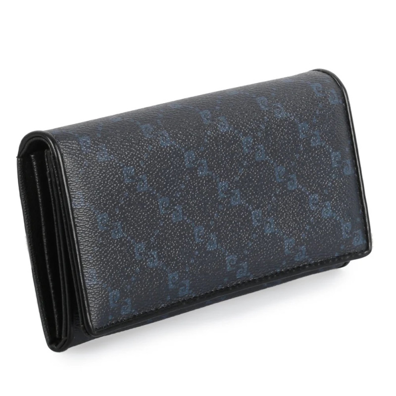 Pierre Cardin Γυναικειο πορτοφολι με logo print σε μπλε χρωμα LADY21-1695-BLUE - KalliopiSilver