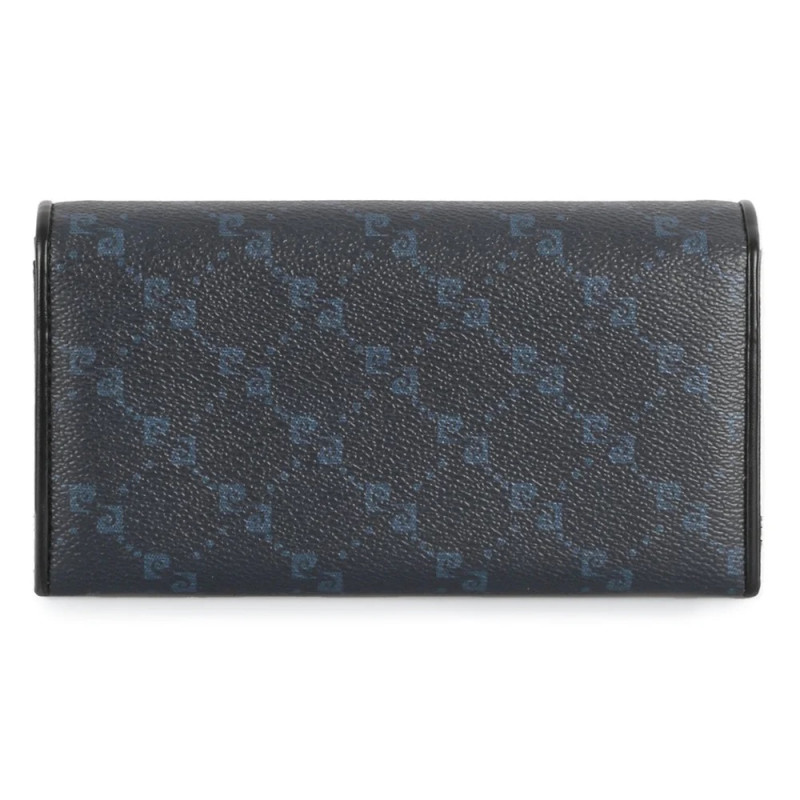 Pierre Cardin Γυναικειο πορτοφολι με logo print σε μπλε χρωμα LADY21-1695-BLUE - KalliopiSilver