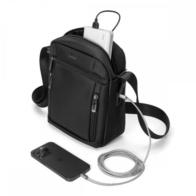 Lavor Ανδρική Τσάντα Ώμου / Χιαστί Μαύρη LAVOR-1-716-BLACK - KalliopiSilver
