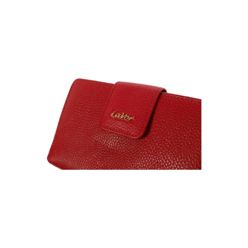 Γυναικειο δερματινο πορτοφολι lavor 6002 RED - KalliopiSilver