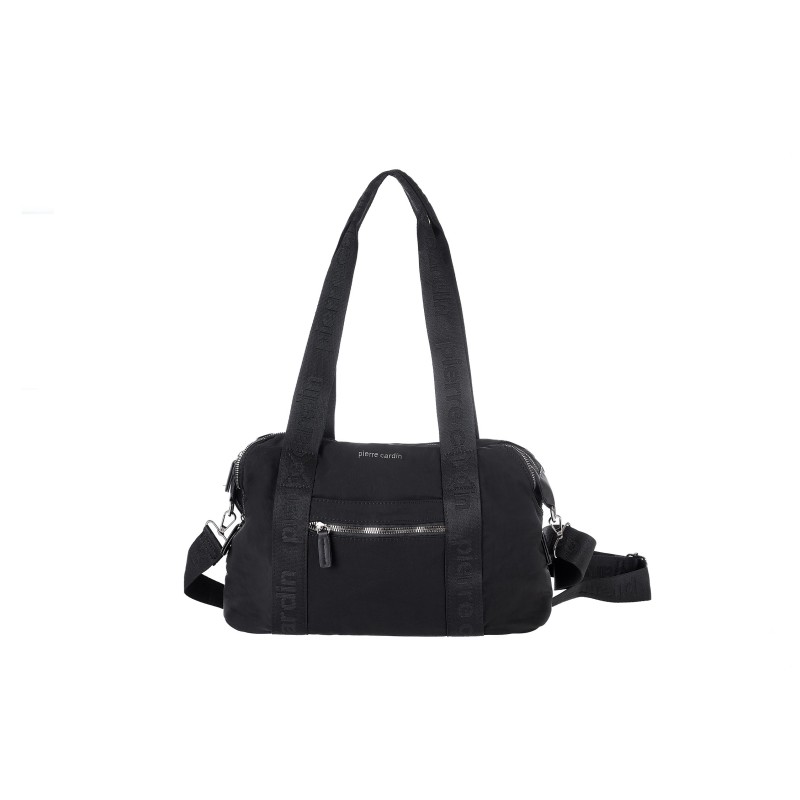 Τσάντα Ώμου Pierre Cardin Μαύρη Nylon με Ιμάντα Ώμου LONG27-2614-black