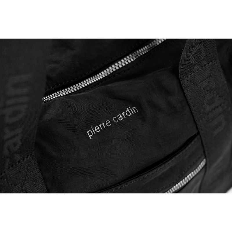 Τσάντα Ώμου Pierre Cardin Μαύρη Nylon με Ιμάντα Ώμου LONG27-2614-black