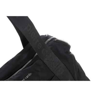 Τσάντα Ώμου Pierre Cardin Μαύρη Nylon με Ιμάντα Ώμου LONG27-2614-black