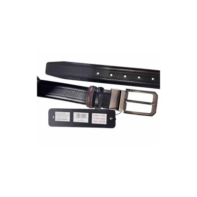 Lavor 1-138 Ανδρική Ζώνη Δερμάτινη Διπλής Όψης Black/Brown - KalliopiSilver