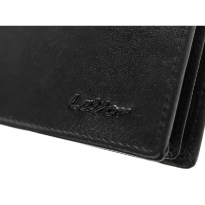Δερμάτινο Ανδρικό Πορτοφόλι με RFID μαυρο Lavor-1-2111-black - KalliopiSilver