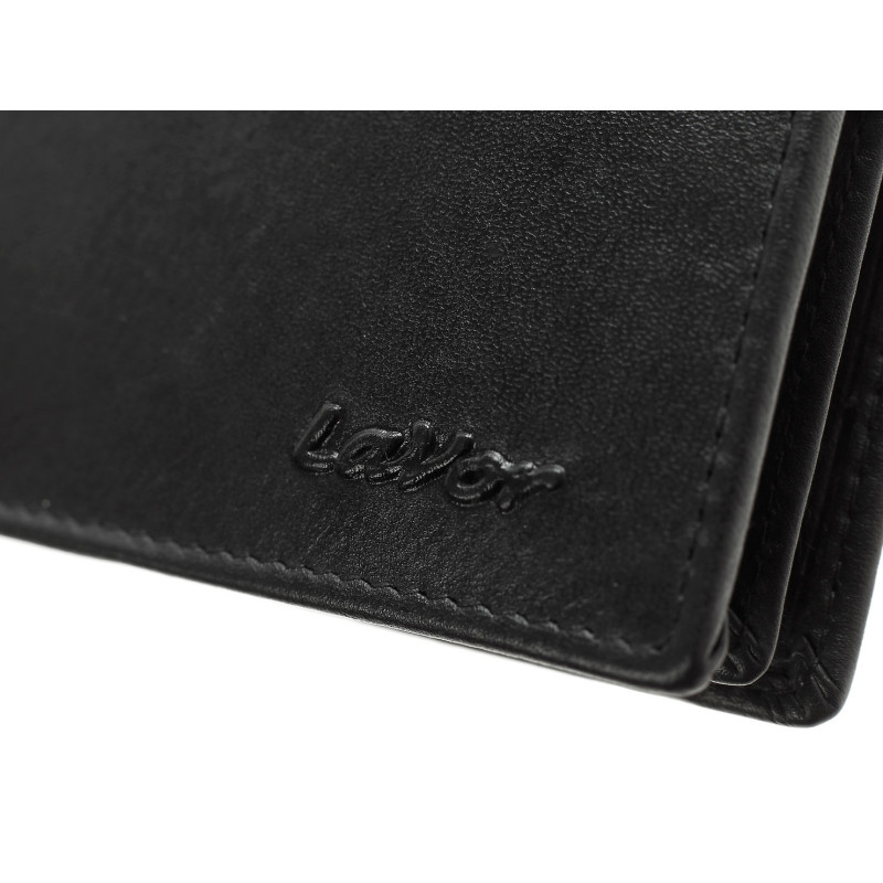 Δερμάτινο Ανδρικό Πορτοφόλι με RFID μαυρο Lavor-1-2111-black - KalliopiSilver