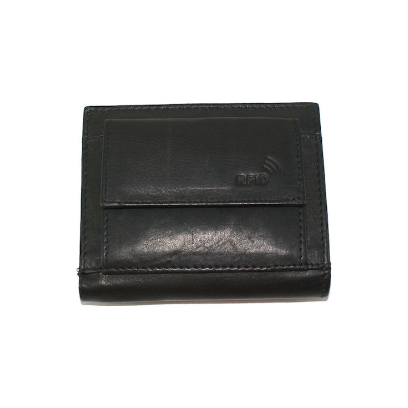 Ανδρικο Δερμάτινο Πορτοφόλι Lavor 1-3303 Black - KalliopiSilver