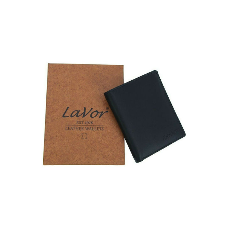 Ανδρικο Δερμάτινο Πορτοφόλι Lavor 1-3303 Black - KalliopiSilver