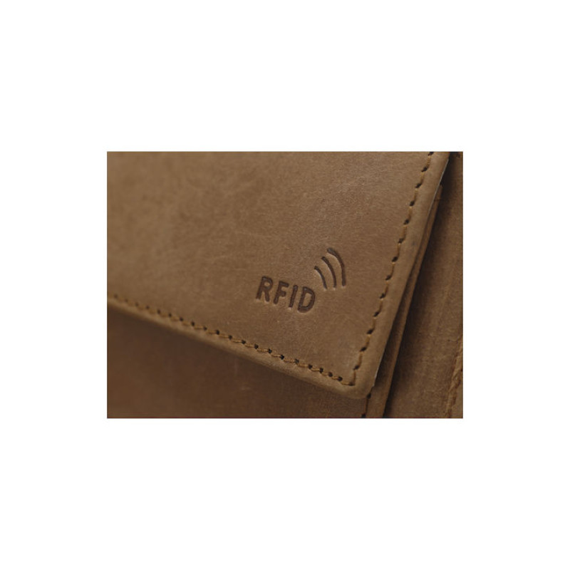Lavor 1-3770 Δερμάτινο Ανδρικό Πορτοφόλι με RFID μικρό μέγεθος crunch - KalliopiSilver