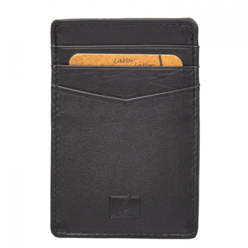 Lavor Δερμάτινη καρτοθηκη με RFID Μαύρο Lavor 1-3772-BLACK - KalliopiSilver