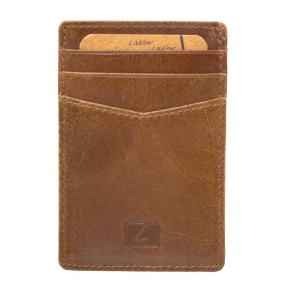 Lavor Δερμάτινη καρτοθηκη με RFID ΚΟΝΙΑΚ Lavor 1-3772-COGNAC - KalliopiSilver