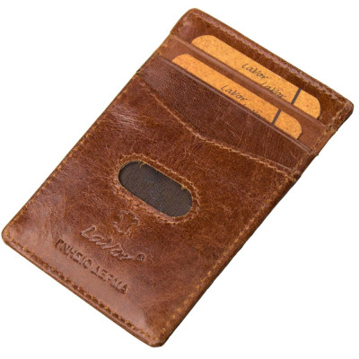 Lavor Δερμάτινη καρτοθηκη με RFID ΚΟΝΙΑΚ Lavor 1-3772-COGNAC - KalliopiSilver