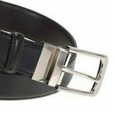 Lavor 1-81 Ανδρική Ζώνη Δερμάτινη Διπλής Όψης Black / Brown - KalliopiSilver