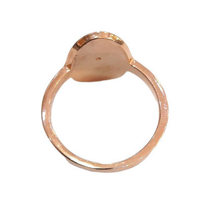 Γυναικειο ασημενιο δαχτυλιδι ONE rose gold σχεδιο χερι RN-R6432 - KalliopiSilver