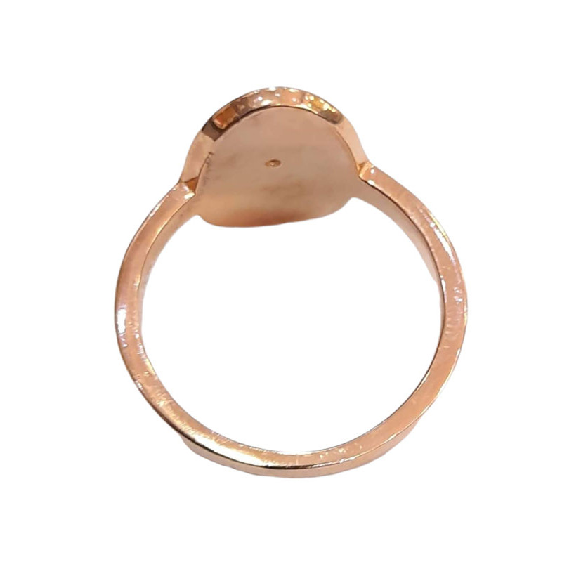 Γυναικειο ασημενιο δαχτυλιδι ONE rose gold σχεδιο χερι RN-R6432 - KalliopiSilver