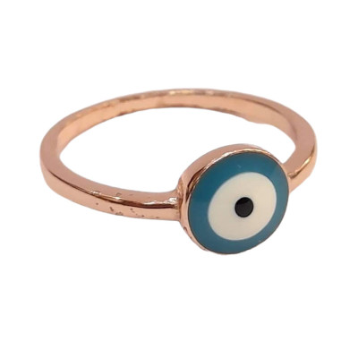 Γυναικειο ασημενιο δαχτυλιδι ONE rose gold με σχεδιο στοχο RN-R6445