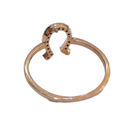 Γυναικειο ασημενιο δαχτυλιδι ONE rose gold και πεταλο RN-R6447 - KalliopiSilver