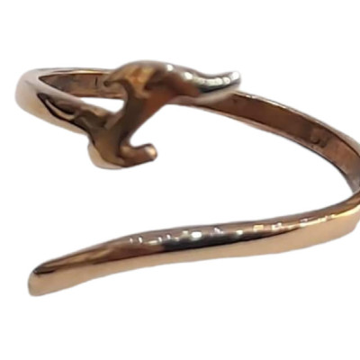 Γυναικειο ασημενιο δαχτυλιδι ONE rose gold με γραμμα τ RN-R6460